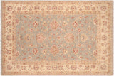 Bohemian Ziegler Avelina Gray/Beige Hand-Knotted Wool Rug - 6'5'' x 10'8''