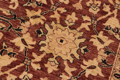 handmade Traditional Kafkaz Brown Blue Hand Knotted RECTANGLE 100% WOOL area rug 10X14