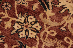 handmade Traditional Kafkaz Brown Blue Hand Knotted RECTANGLE 100% WOOL area rug 10X14