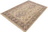 handmade Traditional Kafkaz Lt. Blue Drk. Gray Hand Knotted RECTANGLE 100% WOOL area rug 6 x 7