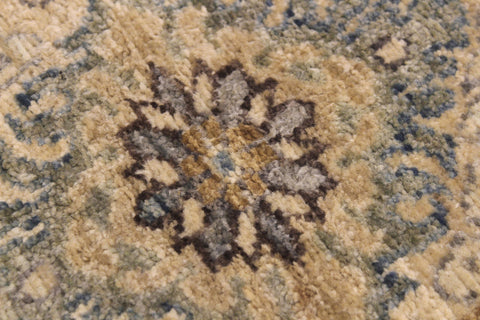 handmade Traditional Kafkaz Lt. Blue Drk. Gray Hand Knotted RECTANGLE 100% WOOL area rug 6x7