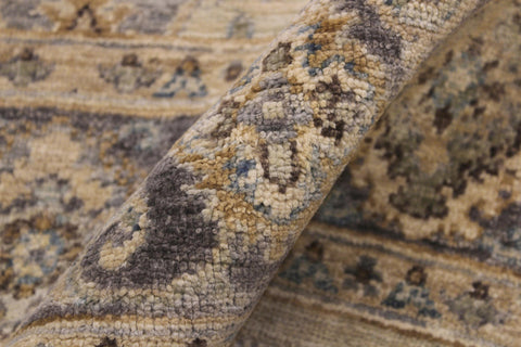 handmade Traditional Kafkaz Lt. Blue Drk. Gray Hand Knotted RECTANGLE 100% WOOL area rug 6x7