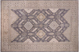 Bohemian Ziegler Awilda Gray/Ivory Hand-Knotted Wool Rug - 12'2'' x 17'5''