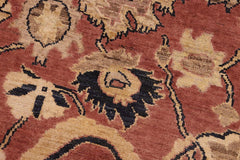 handmade Traditional Kafkaz Rust Blue Hand Knotted RECTANGLE 100% WOOL area rug 10X14