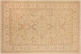 Bohemian Ziegler Celia Tan/Beige Hand-Knotted Wool Rug - 10'0'' x 14'0''