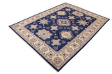 handmade Traditional Kafkaz Blue Beige Hand Knotted RECTANGLE 100% WOOL area rug 10 x 13