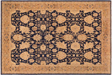 Shabby Chic Ziegler Patty Blue/Brown Hand-Knotted Wool Rug - 10'3'' x 13'5''