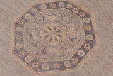 handmade Traditional Kafkaz Lt. Gray Drk. Gray Hand Knotted RECTANGLE 100% WOOL area rug 9 x 12