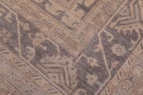 handmade Traditional Kafkaz Lt. Gray Drk. Gray Hand Knotted RECTANGLE 100% WOOL area rug 9' x 12'