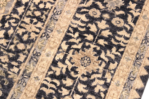 handmade Geometric Mamluk Tan Black Hand Knotted RECTANGLE 100% WOOL area rug 8 x 10