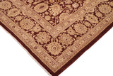 handmade Transitional Kafkaz Brown Beige Hand Knotted RECTANGLE 100% WOOL area rug 10 x 14