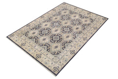 handmade Traditional Kafkaz Drk. Gray Ivory Hand Knotted RECTANGLE 100% WOOL area rug 12X14