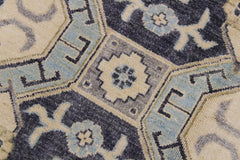 handmade Traditional Kafkaz Drk. Gray Ivory Hand Knotted RECTANGLE 100% WOOL area rug 12X14