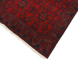 handmade Tribal Biljik Khal Mohammadi Drk. Red Black Hand Knotted RECTANGLE 100% WOOL area rug 4x6
