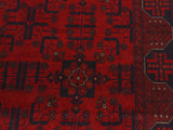 handmade Tribal Biljik Khal Mohammadi Drk. Red Black Hand Knotted RECTANGLE 100% WOOL area rug 4x6