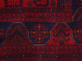 handmade Tribal Biljik Khal Mohammadi Red Blue Hand Knotted RECTANGLE 100% WOOL area rug 5x6