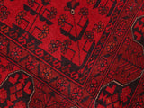 handmade Tribal Biljik Khal Mohammadi Red Black Hand Knotted RECTANGLE 100% WOOL area rug 5x6