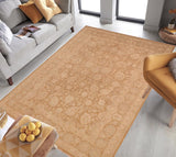 handmade Traditional Kafkaz Brown Beige Hand Knotted RECTANGLE 100% WOOL area rug 10 x 14