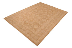 handmade Traditional Kafkaz Brown Beige Hand Knotted RECTANGLE 100% WOOL area rug 10X14