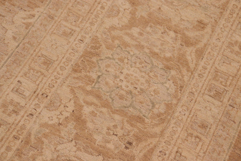 handmade Transitional Kafkaz Brown Beige Hand Knotted RECTANGLE 100% WOOL area rug 10' x 14'