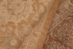 handmade Traditional Kafkaz Brown Beige Hand Knotted RECTANGLE 100% WOOL area rug 10X14