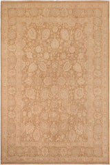 handmade Traditional Kafkaz Brown Beige Hand Knotted RECTANGLE 100% WOOL area rug 10X14