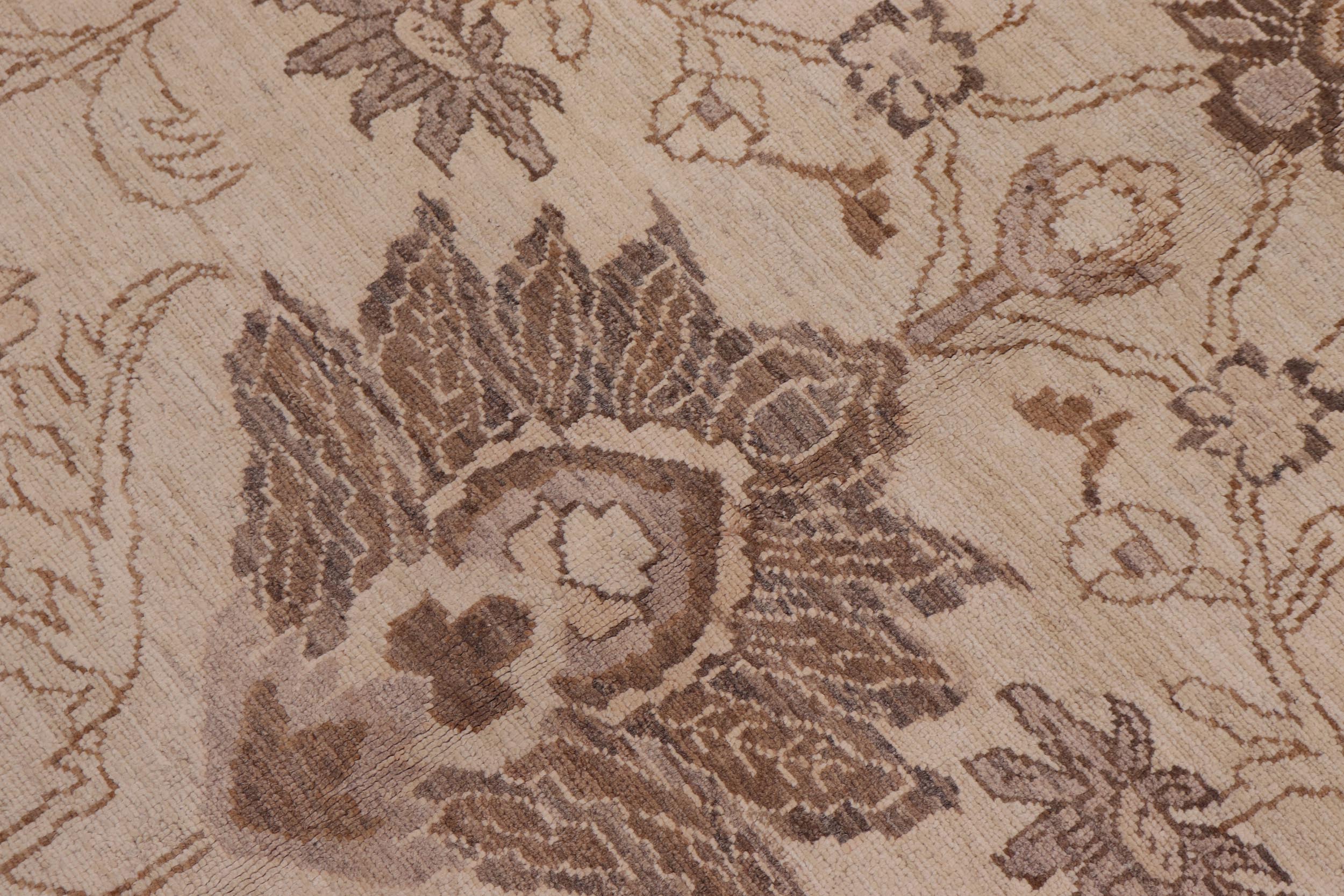 handmade Traditional Kafkaz Ivory Tan Hand Knotted RECTANGLE 100% WOOL area rug 10x14