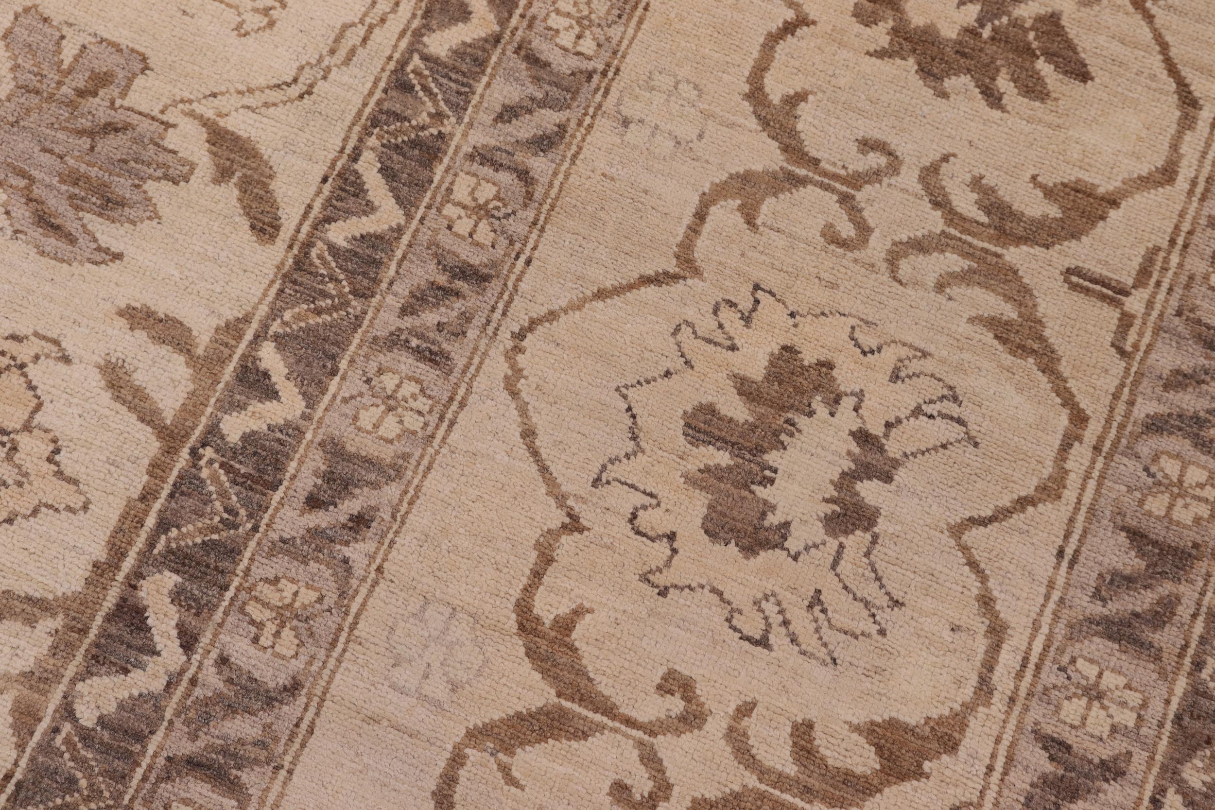 handmade Traditional Kafkaz Ivory Tan Hand Knotted RECTANGLE 100% WOOL area rug 10x14