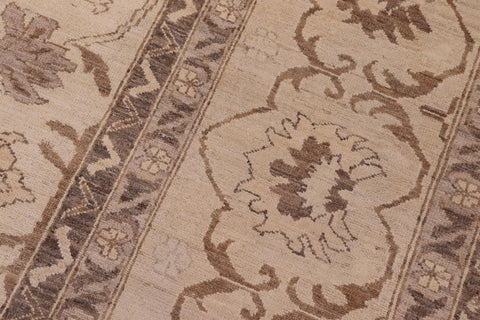 handmade Traditional Kafkaz Ivory Tan Hand Knotted RECTANGLE 100% WOOL area rug 10x14