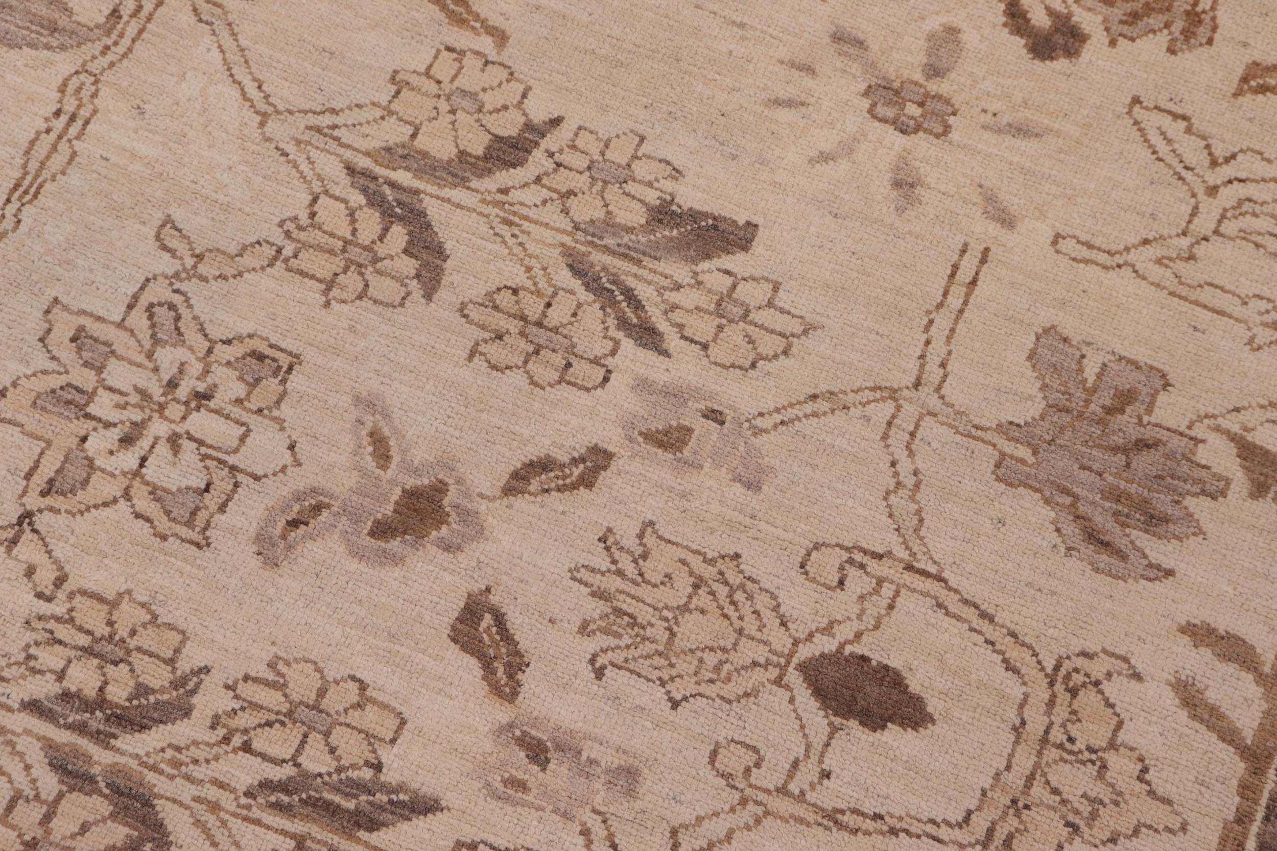 handmade Traditional Kafkaz Ivory Tan Hand Knotted RECTANGLE 100% WOOL area rug 10x14