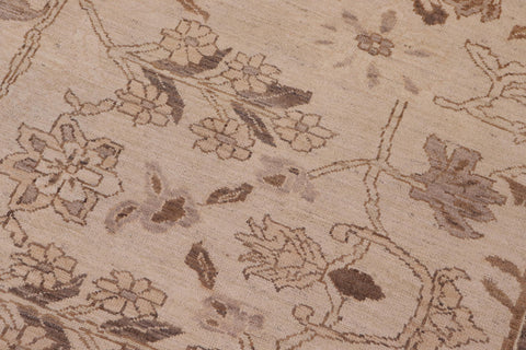 handmade Traditional Kafkaz Ivory Tan Hand Knotted RECTANGLE 100% WOOL area rug 10x14