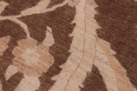 handmade Traditional Kafkaz Dark Brwon Tan Hand Knotted RECTANGLE 100% WOOL area rug 10x15