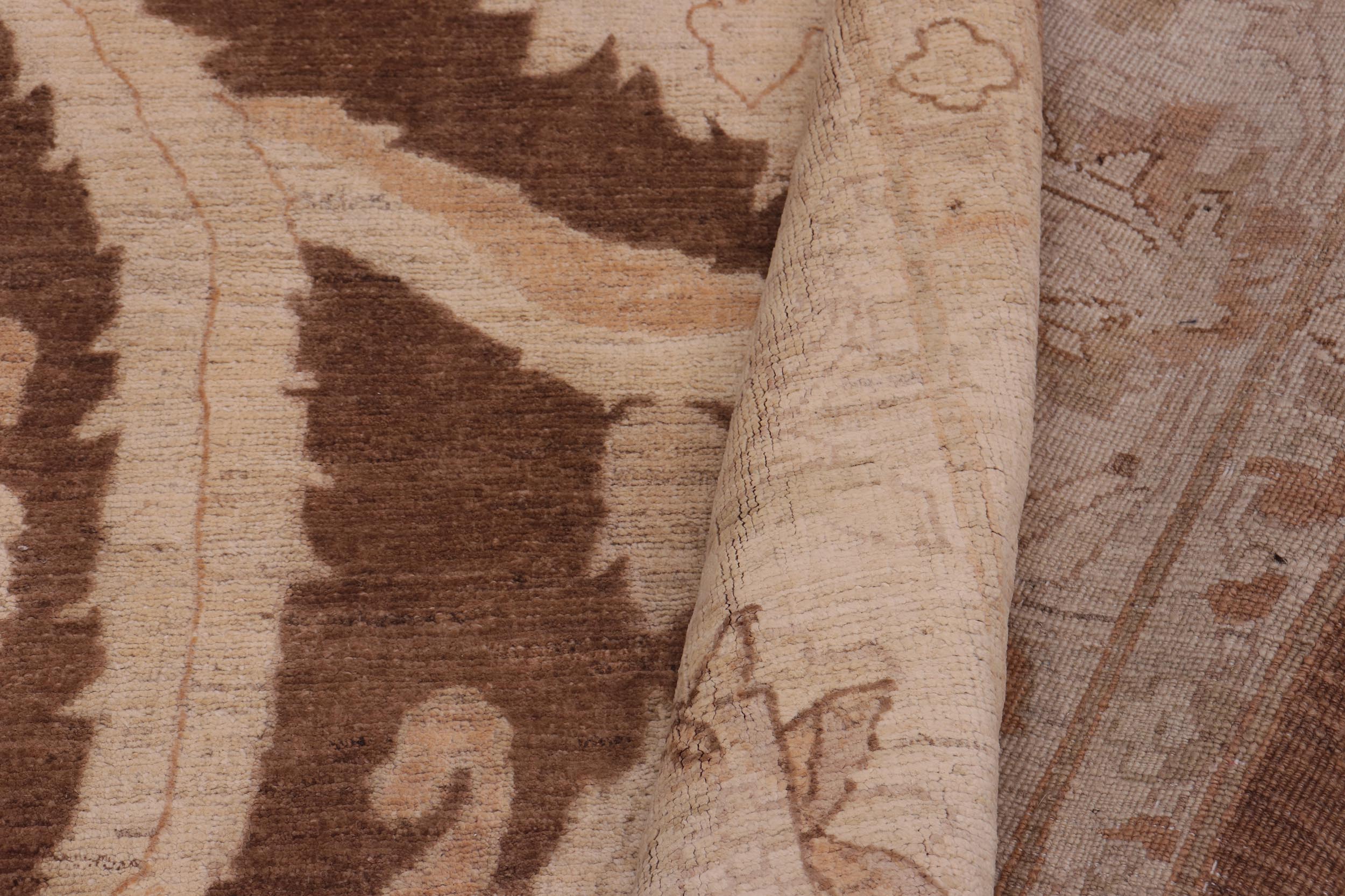 handmade Traditional Kafkaz Dark Brwon Tan Hand Knotted RECTANGLE 100% WOOL area rug 10x15