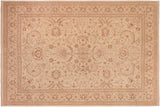 Oriental Ziegler Sheri Beige/Brown Hand-Knotted Wool Rug - 10'3'' x 13'8''