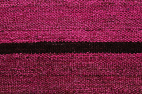 handmade Modern Kilim Pink Purple Hand-Woven RECTANGLE 100% WOOL area rug 5x7