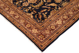 handmade Traditional Kafkaz Blue Brown Hand Knotted RECTANGLE 100% WOOL area rug 10 x 14