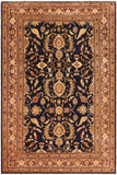 handmade Traditional Kafkaz Blue Brown Hand Knotted RECTANGLE 100% WOOL area rug 10 x 14