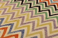 Flat Weave Kilim Antique Navaho Vintage handmade Modern Kilim Ivory Black Hand-Woven Rectangle 100% Wool Area Rug 9x11 