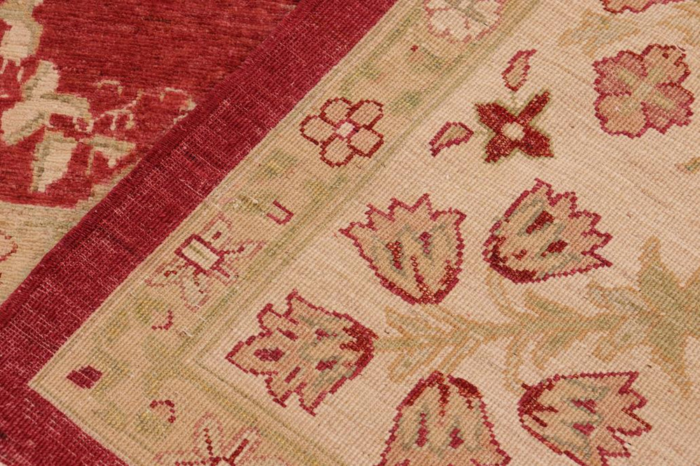 handmade Transitional Victoria Red Beige Hand Knotted RECTANGLE 100% WOOL area rug 10 x 14