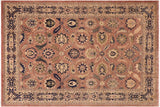 Boho Chic Ziegler Blanca Orange/Blue Hand-Knotted Wool Rug - 9'11'' x 14'3''