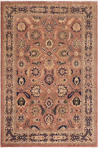 handmade Traditional Kafkaz Orange Blue Hand Knotted RECTANGLE 100% WOOL area rug 10X14