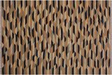 Flat Weave Kilim, Antique, Navaho, Vintage, Handmade, Modern Kilim Tan Black Hand-Woven Rectangle 100% Wool Area Rug 6 x 8