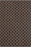 Flat Weave Kilim Antique Navaho Vintage handmade Modern Kilim Black Ivory Hand-Woven Rectangle 100% Wool Area Rug 7x10 