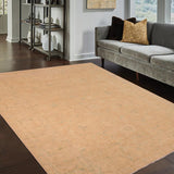 handmade Transitional Kafkaz Tan Beige Hand Knotted RECTANGLE 100% WOOL area rug 10 x 14