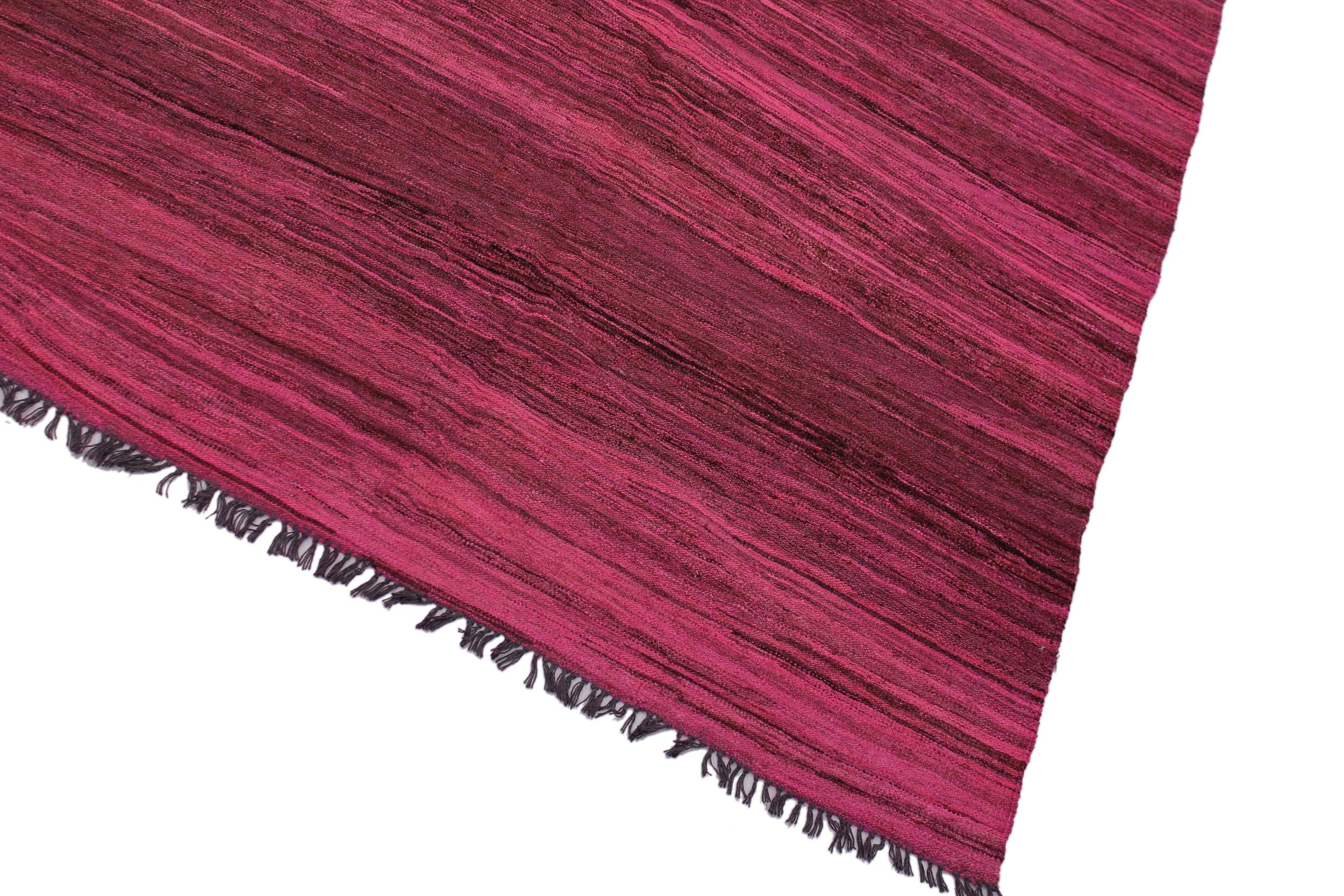 handmade Modern Kilim Pink Brown Hand-Woven RECTANGLE 100% WOOL area rug 6x8