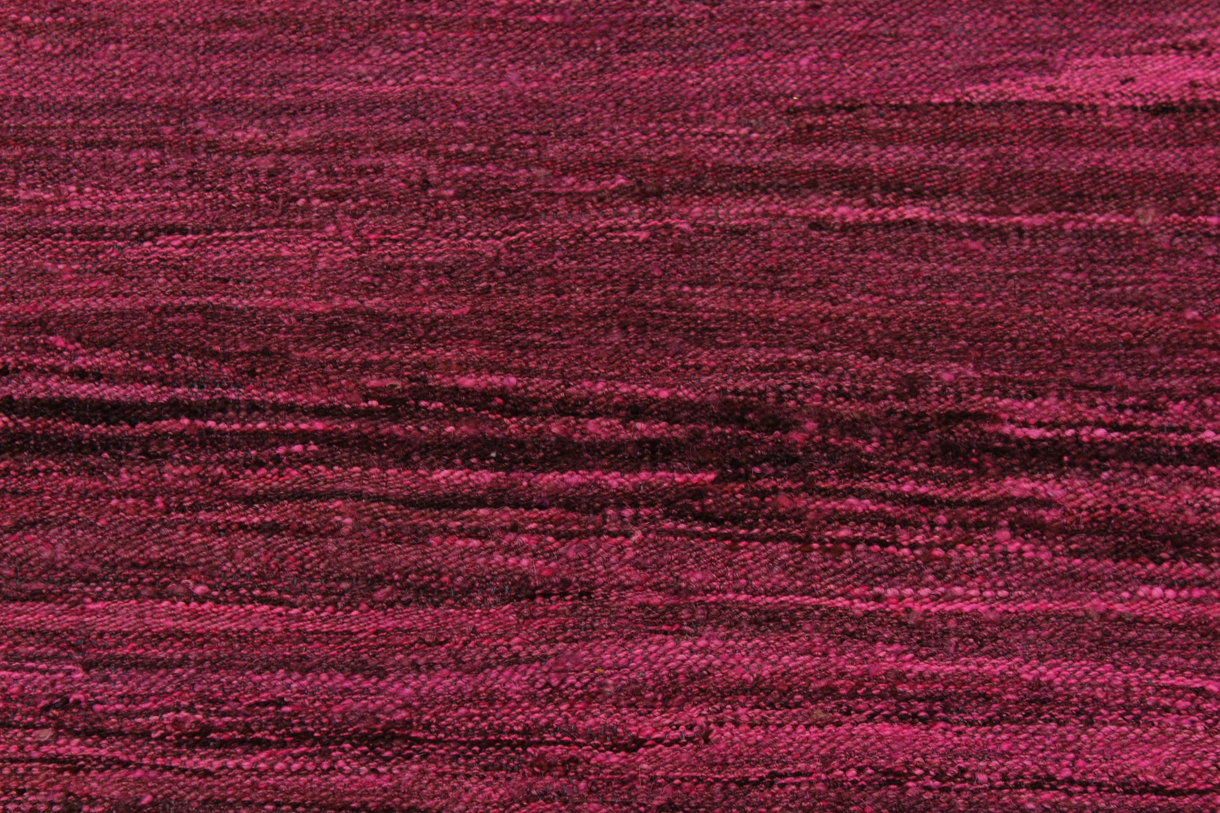 handmade Modern Kilim Pink Brown Hand-Woven RECTANGLE 100% WOOL area rug 6x8