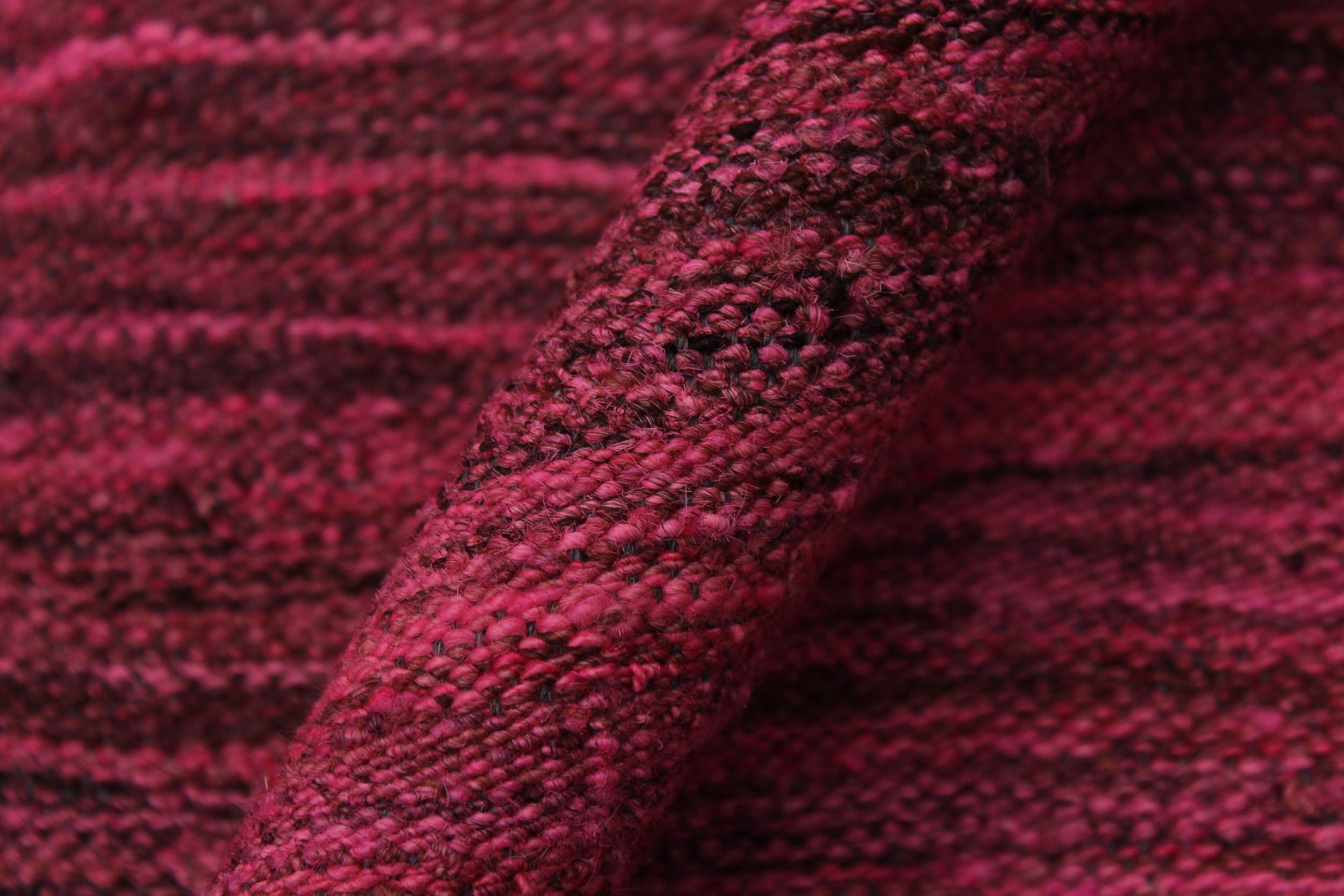 handmade Modern Kilim Pink Brown Hand-Woven RECTANGLE 100% WOOL area rug 6x8