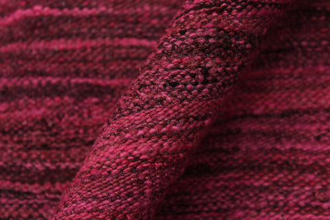 handmade Modern Kilim Pink Brown Hand-Woven RECTANGLE 100% WOOL area rug 6x8