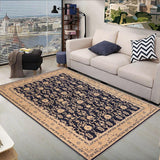 handmade Traditional Kafkaz Blue Brown Hand Knotted RECTANGLE 100% WOOL area rug 10 x 15