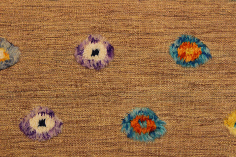 handmade Geometric Moroccan Hi Tan Green Hand Knotted RECTANGLE 100% WOOL area rug 9' x 11'